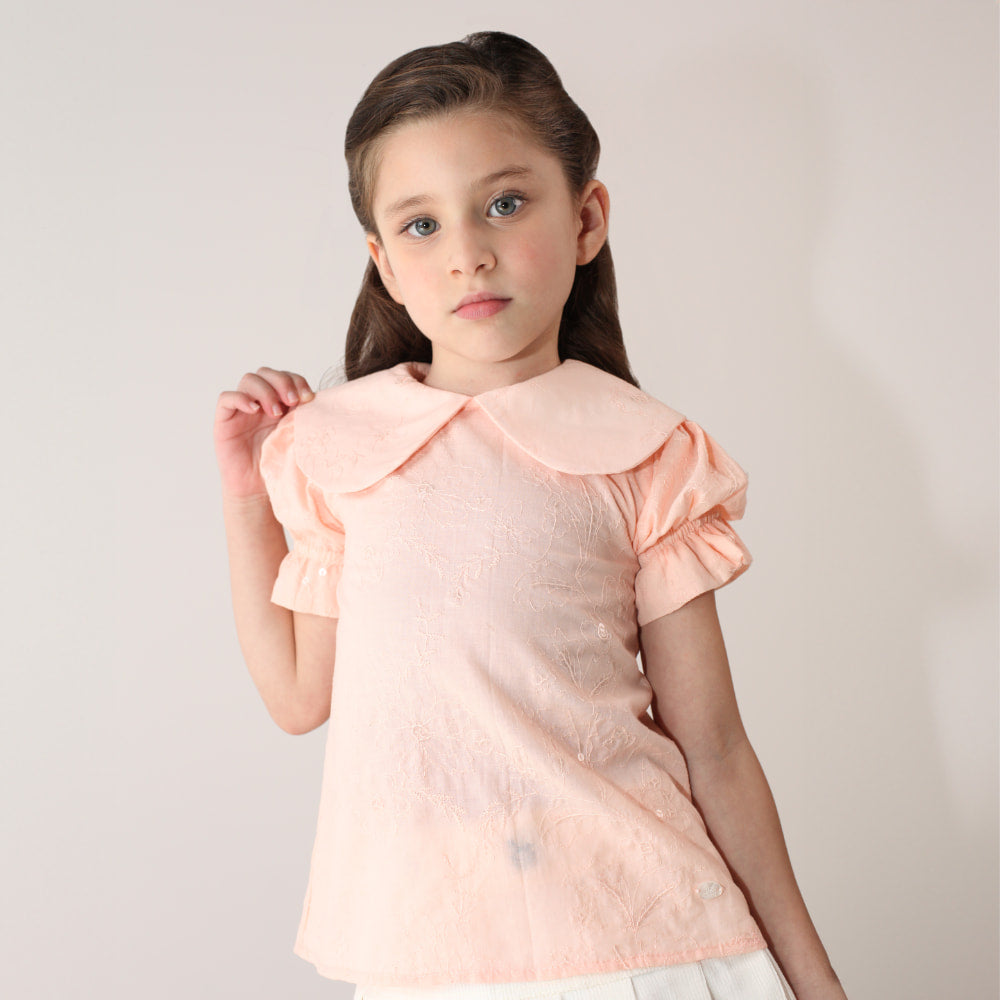 Blusa Infantil Bordado com Paetês - TD51