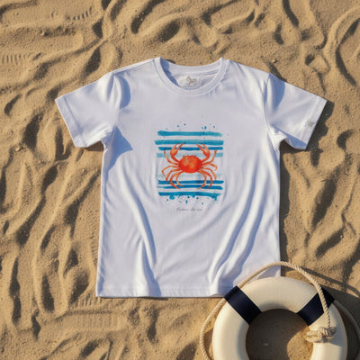 Camiseta Malha Branca Caranguejo - TD98