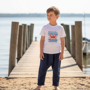 Calça Masculina Saruel Marinho Linho Puro - TD97