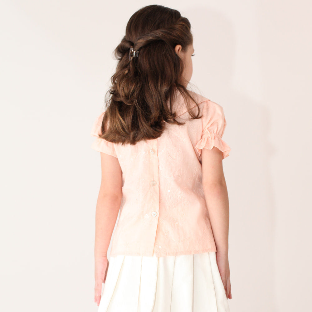 Blusa Infantil Bordado com Paetês - TD51