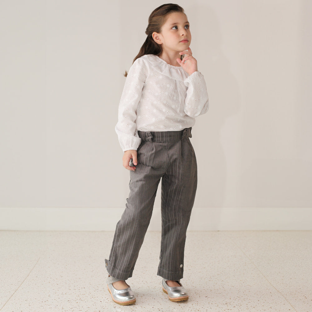 Calça Veludo Cinza - TD121