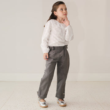 Calça Veludo Cinza - TD121