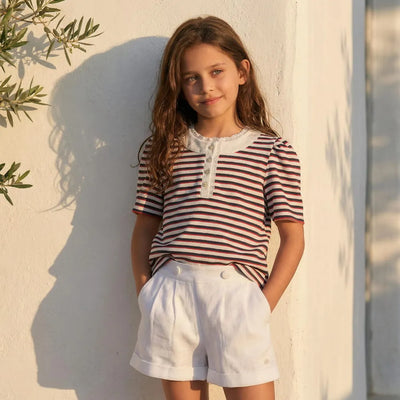 Bermuda Infantil Alfaiataria Linho Puro- TD79