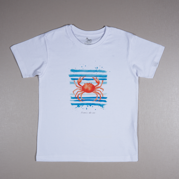 Camiseta Malha Branca Caranguejo - TD98