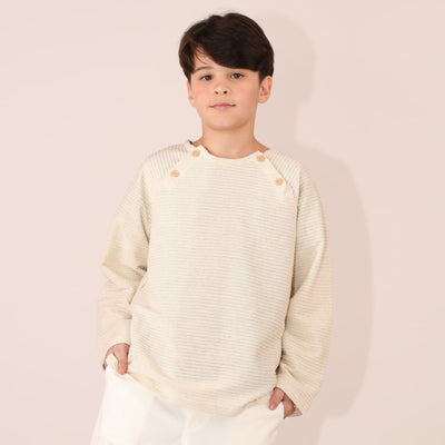 Camiseta Masculina Malha Canelada  Grossa OFF Manga Longa - TD92