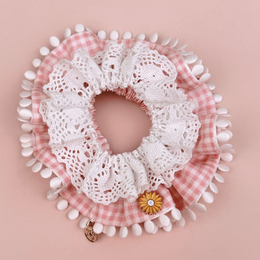 Kit Scrunchie Vichy Rosa