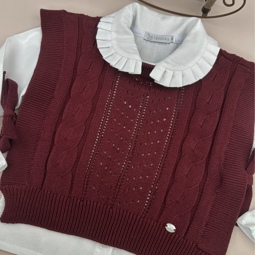 Colete Tricot Marsala - TD155
