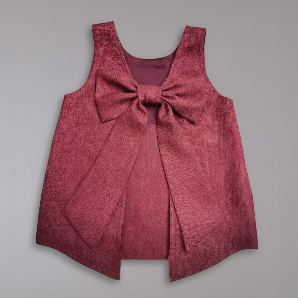 Blusa Infantil Laço Marsala - TD133