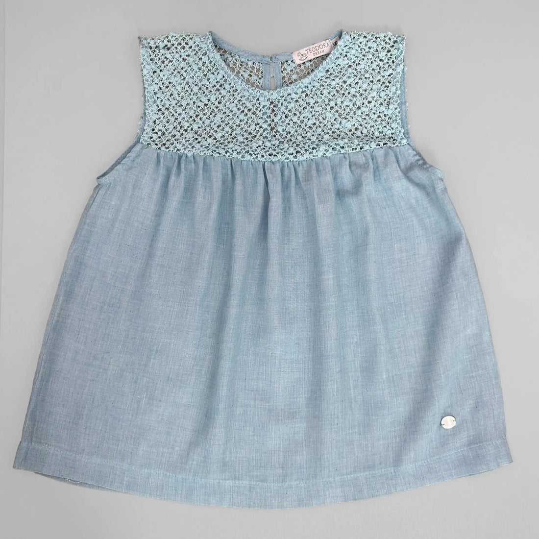 Bata Infantil Tricô Pompom Azul - TD189