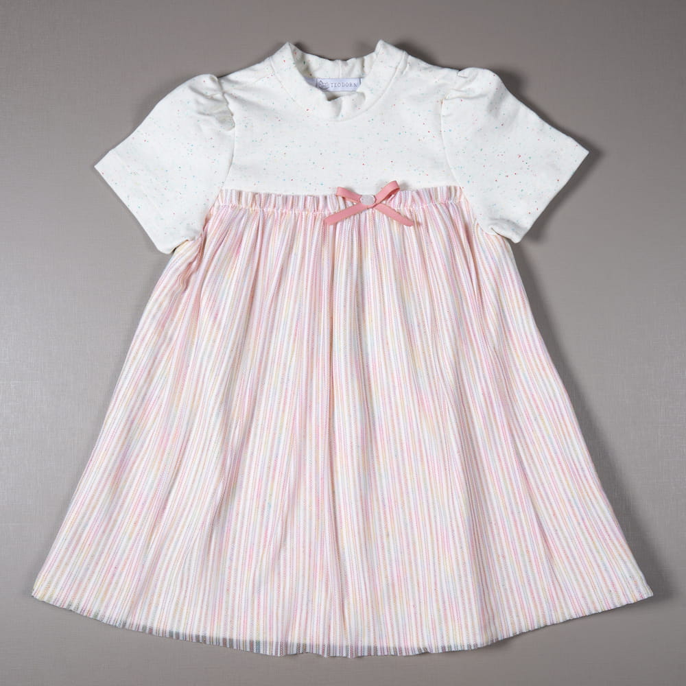 Vestido Infantil Delicado com Tule Candy Colors - TD35