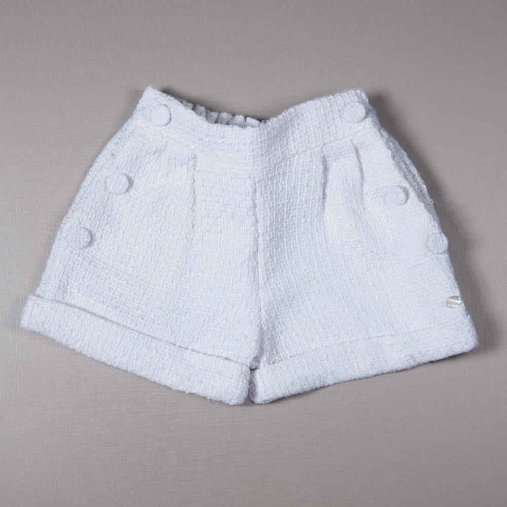 Bermuda Infantil Alfaiataria Em Tweed - TD79