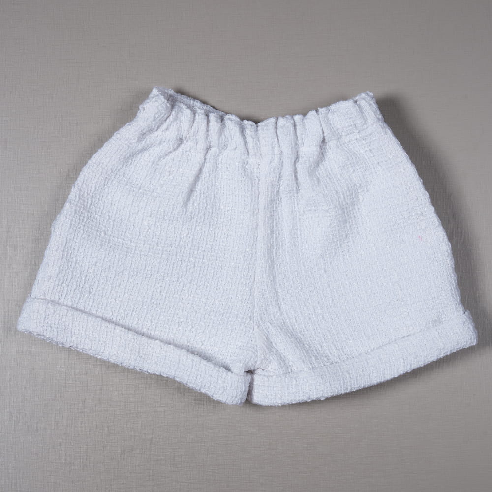 Bermuda Infantil Alfaiataria Em Tweed - TD79