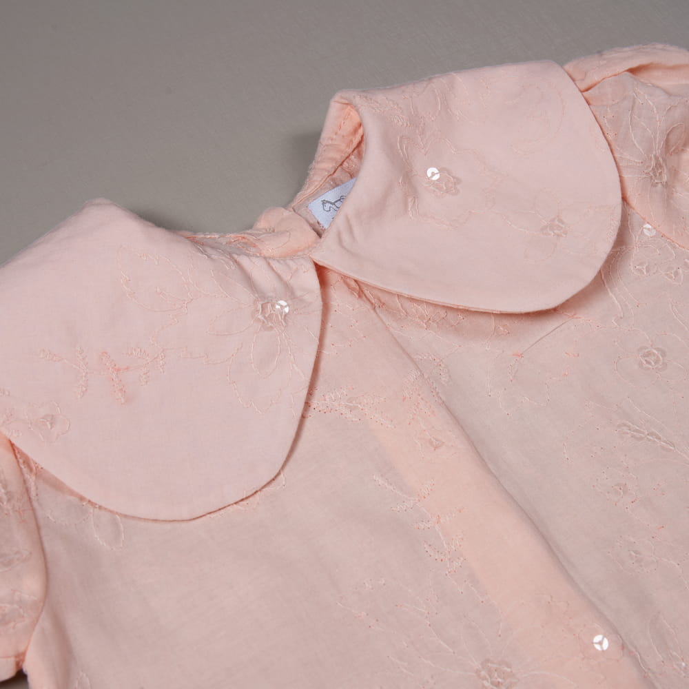 Blusa Infantil Bordado com Paetês - TD51