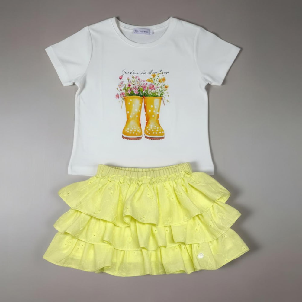 Conjunto Botas em Lese estampa Aquarela - TD130