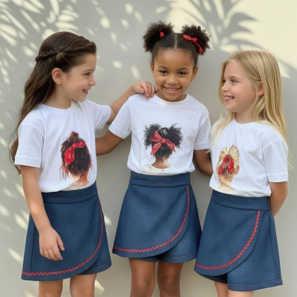 Conjunto Petit Coeur Moletinho Jeans - TD131