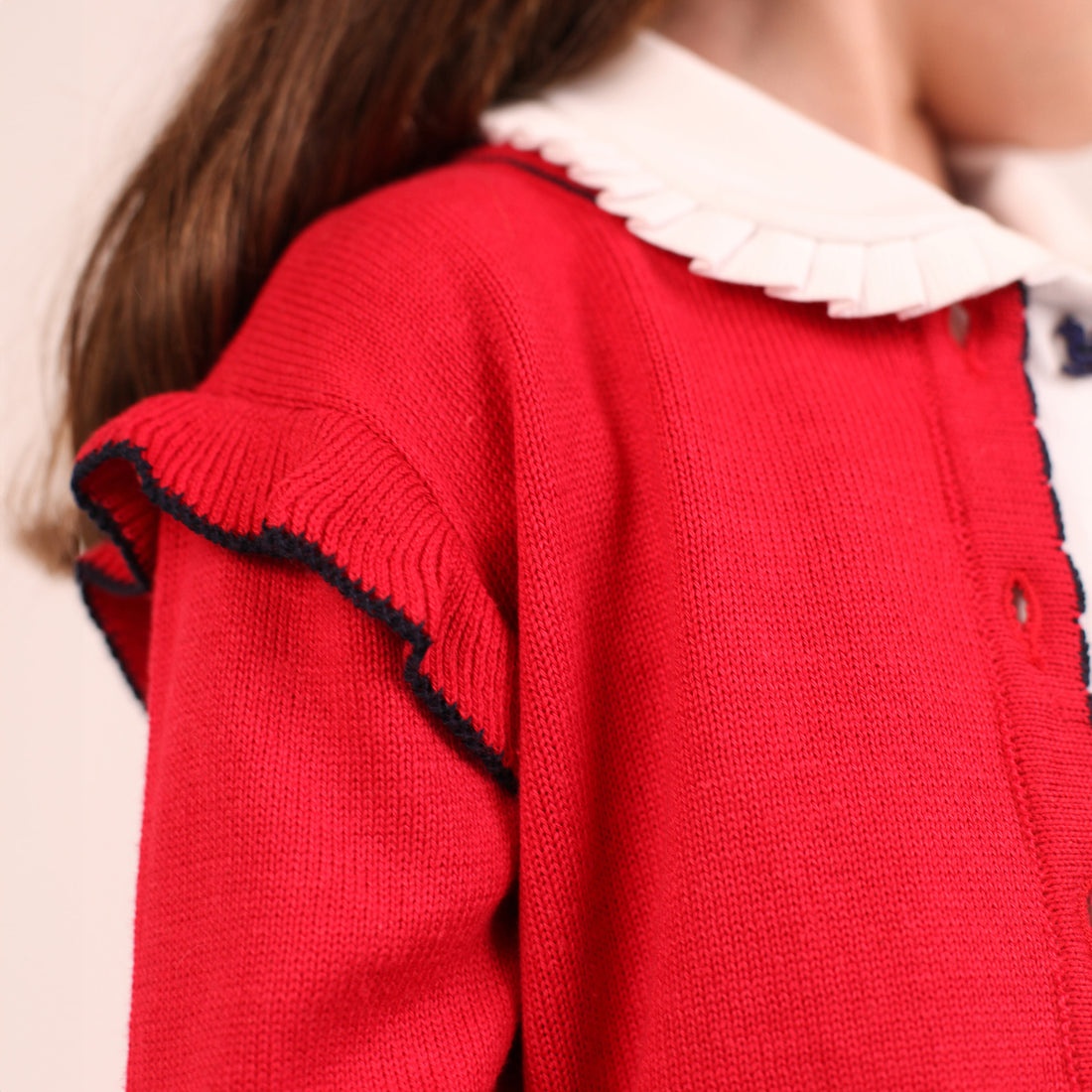 Cardigan Babadinho Vermelho  - TD114