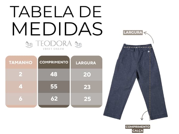 Tabela de medidas