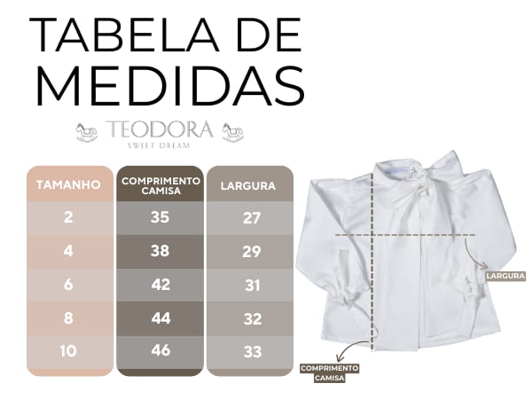 Tabela de medidas